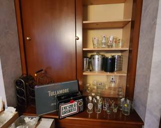 wine racks and bar ware