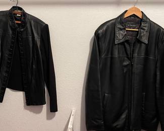 M. JULIAN SIZE XXL, HYGARD COLLECTION WOMEN’S LEATHER JACKET SIZE 10-12