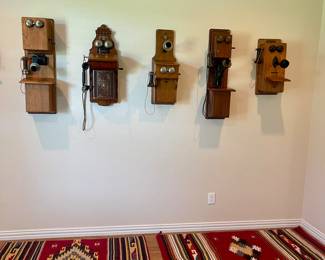 ANTIQUE TELEPHONES,  SOUTHWEST DECOR RUGS