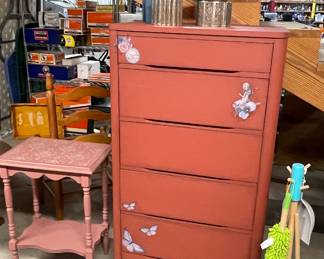DRESSER WITH ALICE IN WONDERLAND MOTIF