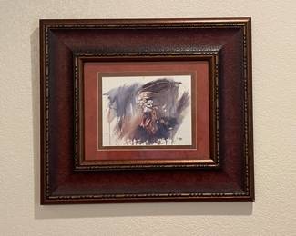 FRAMED COWBOY PRINT