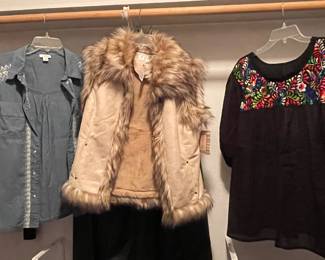 SUNDANCE SHIRT SIZE 10, TASH POLIZZI VEST NWT SIZE MEDIUM