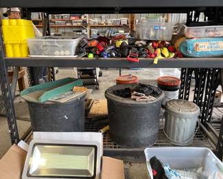 RATCHET STRAPS, GREASE GUNS, SECURITY LIGHTS