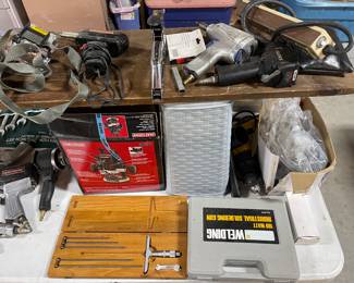 CRAFTSMAN MICROMETER SET, SOLDER GUN, STAPLER, IMPACTS