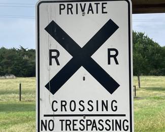 RAILROAD CROSSING SIGN