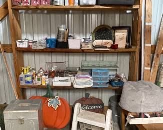 LANTERNS, PAINT AND FURNITURE REFINISHING SUPPLIES, METAL FILE CABINET