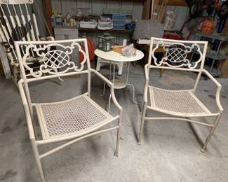 OUTDOOR CHAIRS & TABLE