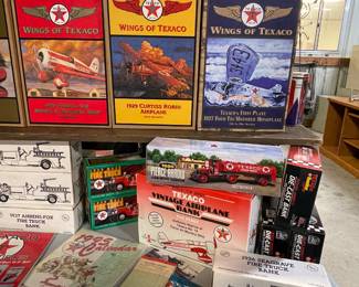 WINGS OF TEXACO PLANES, TEXACO FIRETRUCKS, TEXACO BANKS