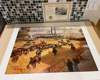 LIMITED EDITION SIGNED & NUMBERED PRINT BY ROBERT SUMMERS “MOVIN’ ON”