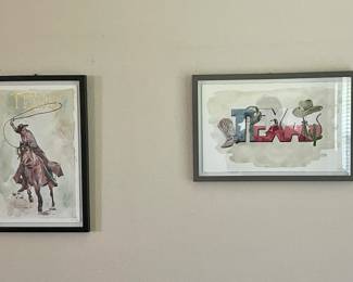 FRAMED TEXAS ART BY MARMONT