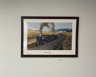 FRAMED “OPEN RANGE” COPYRIGHT 2004 JORDAN ARTWORKS JIM JORDAN PRINT