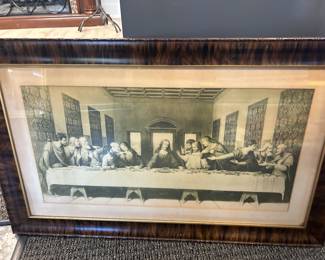 Antique Last Supper Lithograph