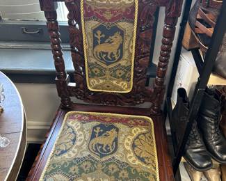 Awesome Pair of Carved Chairs