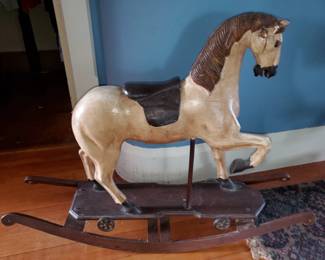 Carved rocking horse (no tail)