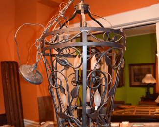 Wrought Iron Hanging Light Fixture