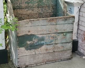 Primitive Wood Storage Box