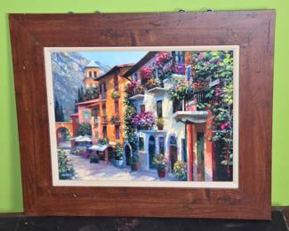 "Village Hideaway" by Howard Behrens Oil on Canvas