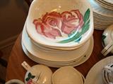 EXQUISITE RED WING DISHES. FROM 1944.