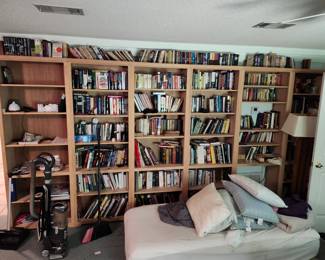 Books, books, books and books.