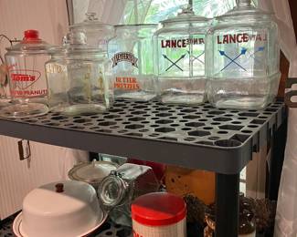 Vintage Glass Store Display Jars