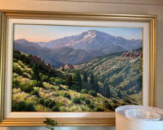 Original Oil on Canvas by famed artist Steven L. Clement. American 1950 - present. Purchased in Colorodo art gallery.