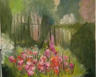 Stunning Gayle Barber - 20" x 20" - oil on canvas