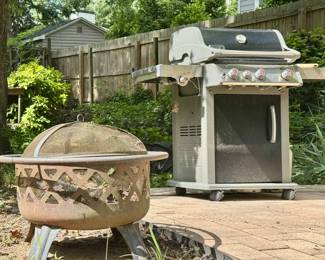 Like NEW gas grill - used once or twice! FIREPIT too...
