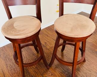 2 sturdy wooden stools