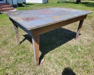Primitive farm table