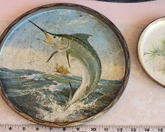 Vintage tin trays