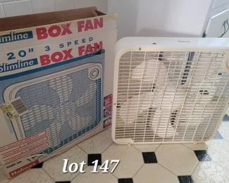 Vintage 'Made in USA' box fan