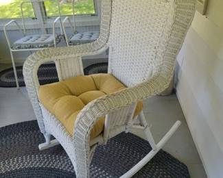 Wicker rocker