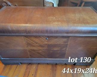 Vintage waterfall cedar chest