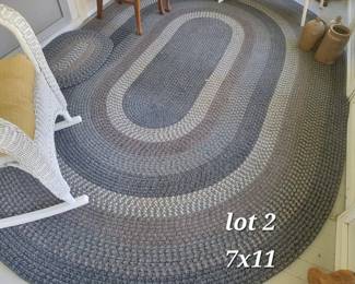 Braided rugs, multiple sizes