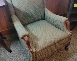 Carved wood antique chair