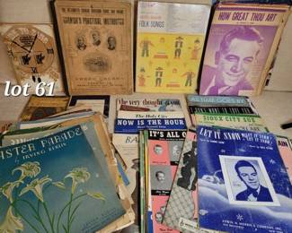 Vintage sheet music collection