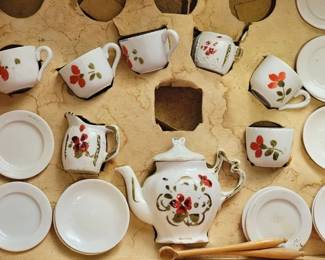 Vintage child's tea set in original box, made in Germany