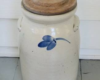 Salt glazed 2 gallon butter churn