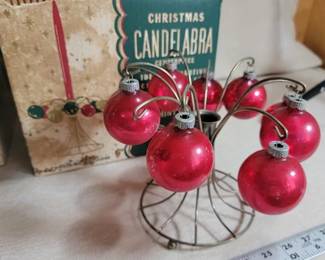 Vintage Shiny Brite centerpiece with box