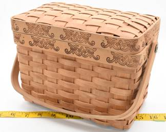 lidded wicker basket
