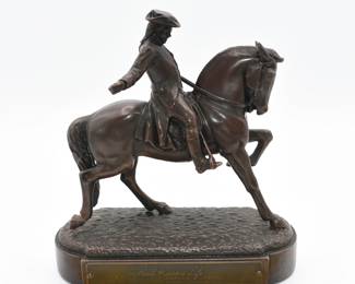 The Paul Revere Life Insurance metal figurine