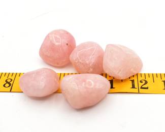5 pieces of tumbled Rose Quartz
