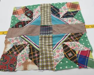 Lot of 6 Crazy Quilt squares