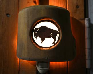 Nature Turns creations in Aspen wood plug in night light