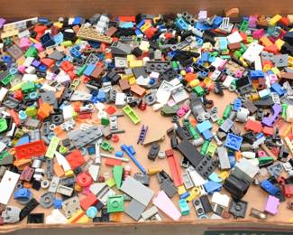 assorted Lego pieces