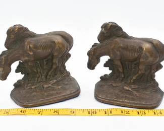 heavy metal horse bookends