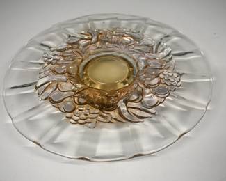 Cake plate with fruit design