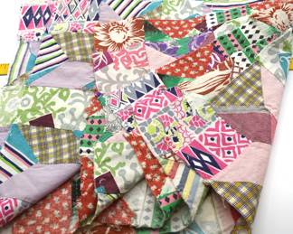 Lot of 6 Crazy Quilt squares