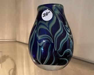 D110 - $20. Art Glass Vase.