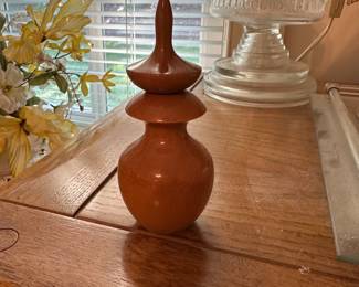 D144 - $15. Oregon Myrtlewood Perfume Holder.